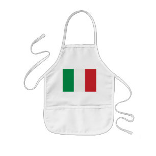 Tablier Enfant Kinder Küchenschürze mit Italien Fahne