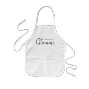 Tablier Enfant La grand-maman est un tablier bling de Glamma