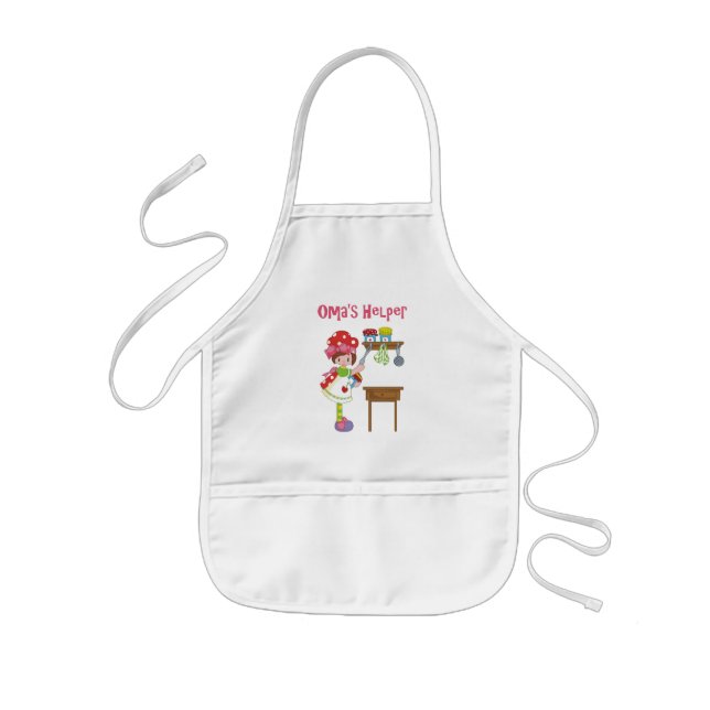 Tablier Enfant L'aide d'Oma dans la cuisine (Devant)