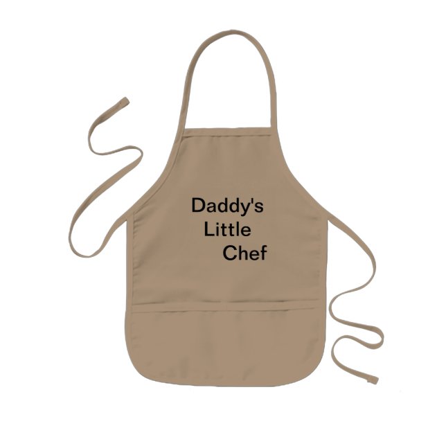 Tablier Enfant Le petit chef       du papa (Devant)