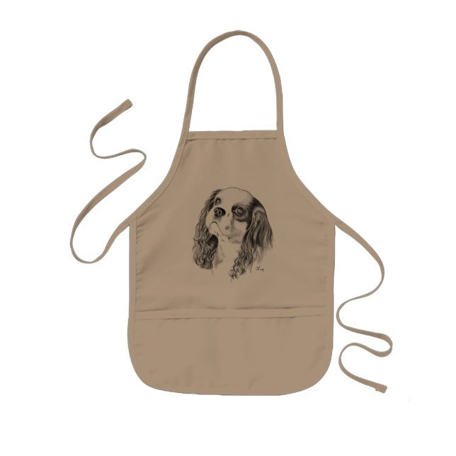 Tablier Enfant Le Roi cavalier Charles Drawing (Devant)