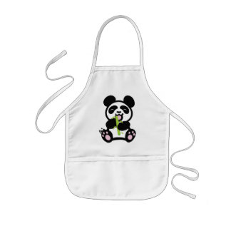 Tablier Enfant Le tablier de l'enfant heureux de panda