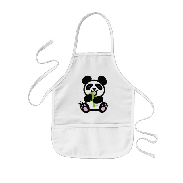 Tablier Enfant Le tablier de l'enfant heureux de panda (Devant)