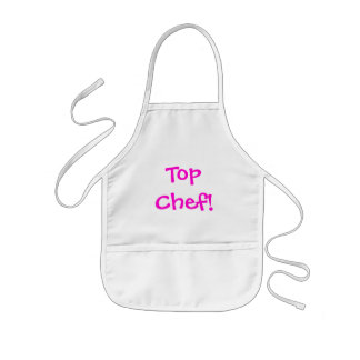 Tablier Enfant Le tablier de l'enfant supérieur de chef (rose)