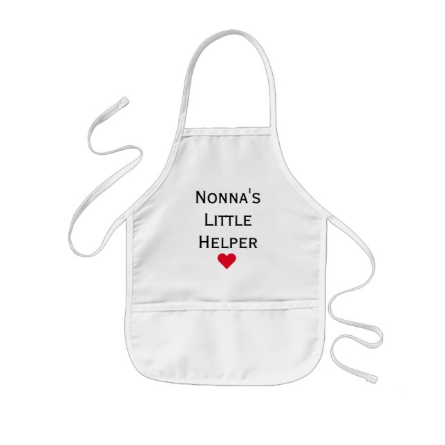 Tablier Enfant Les petits-enfants de la petite aide de Nonna (Devant)