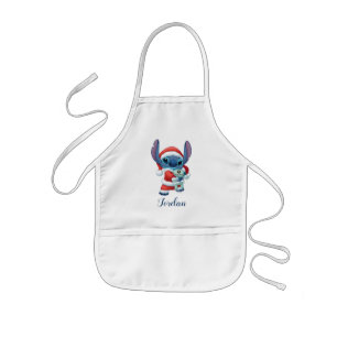 Tablier Enfant Lilo et Stitch  Stitch du Père Noël
