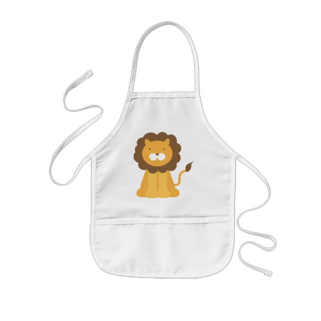 Tablier Enfant Lion caricature (Devant)
