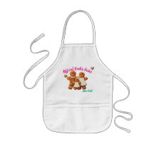 Little Baker Gingerbread  Personalized Kid Apron