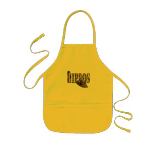 Tablier Enfant Logo Image Hippopotame Avec Hippopotames,