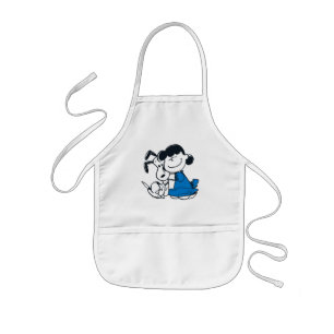 Tablier Enfant Lucy Hugging Snoopy