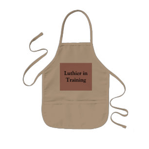 Tablier Enfant Luthier dans la formation, tablier du magasin des