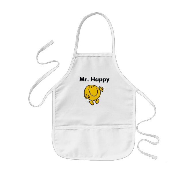 Tablier Enfant M. Men | M. Happy Est Toujours Heureux (Devant)