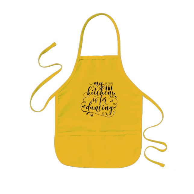Tablier Enfant Ma cuisine est pour la danse (Devant)