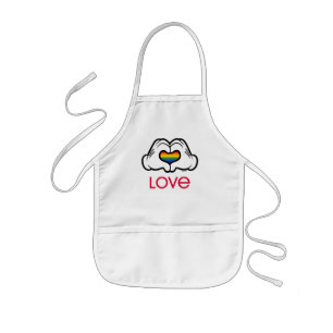 Tablier Enfant Mickey Amour Arc-en-Ciel