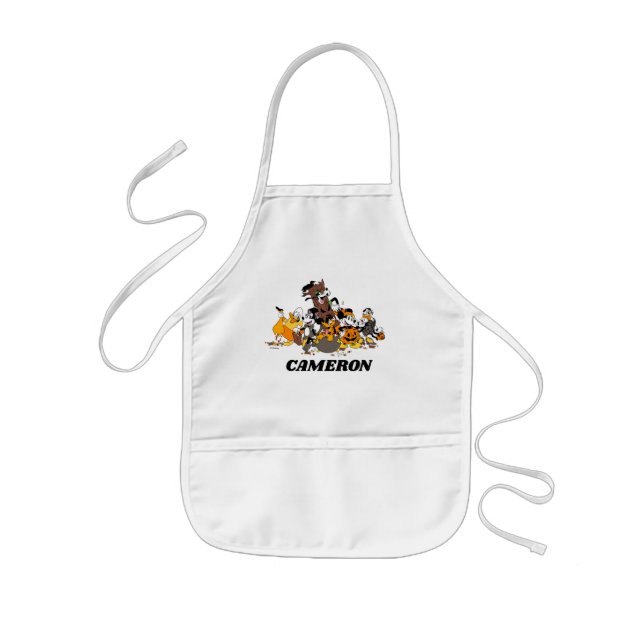 Tablier Enfant Mickey et amis déguisés pour Halloween (Devant)