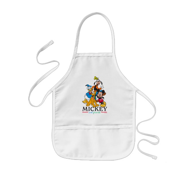 Tablier Enfant Mickey & Friends Squad Graphique Vintage (Devant)