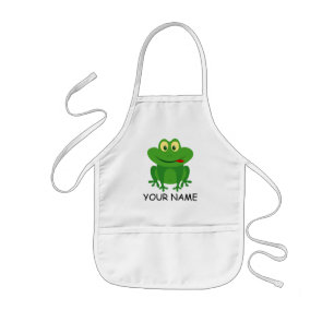 Tablier enfant mignon avec un design de grenouille