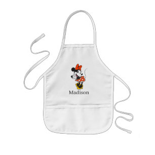 Tablier Enfant Minnie Mouse Classique Pose les Mains Croisées