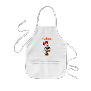 Tablier Enfant Minnie Mouse Pose Classique les Mains sur les Hanc