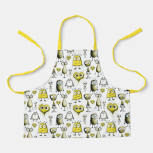 Tablier enfant Monstre Jaune