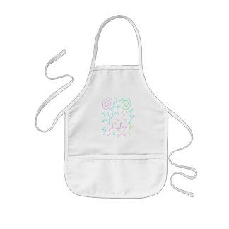 Tablier Enfant Motif Neon Glow Stars & Swirls