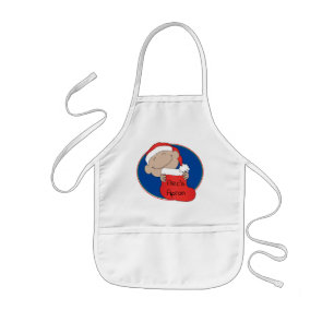 Tablier Enfant Noël Père Noël Bébé de couleur