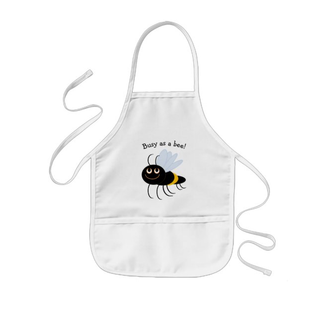 Tablier Enfant Occupé As A Bee - tablier d'enfant. (Devant)