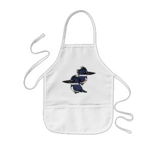 Tablier Enfant Paires de martin-pêcheur ceinturé
