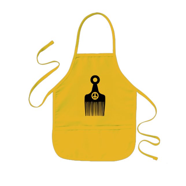 Tablier Enfant Paix des cheveux afro (Devant)
