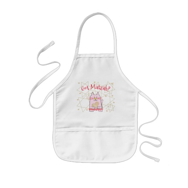 Tablier Enfant Passover "Chat Ballerina Rose" Enfants Apron (Devant)