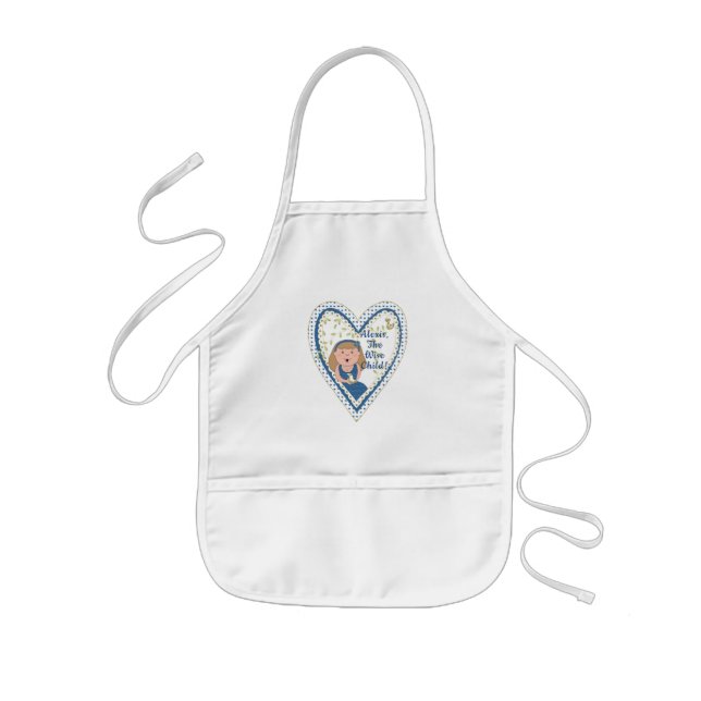 Tablier Enfant Passover "L'Enfant Sage" Apron pour enfants (Devant)