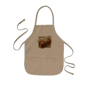 Tablier Enfant Peaches Vintages personnalisées Retro Fruit Old Sc