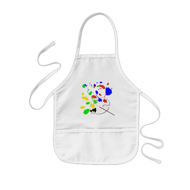 Tablier Enfant Peignez la palette (Devant)