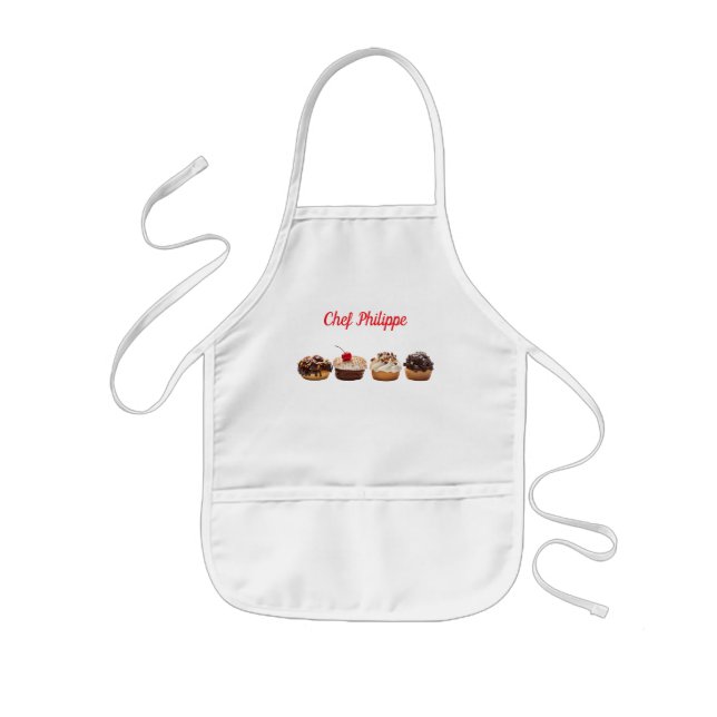 Tablier Enfant Personalized kid apron, custom name kid apron (Devant)