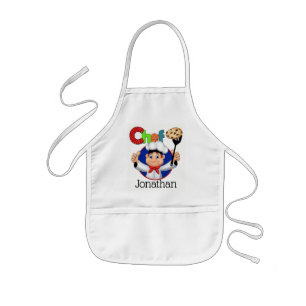Tablier Enfant Petit chef en salle d'entraînement