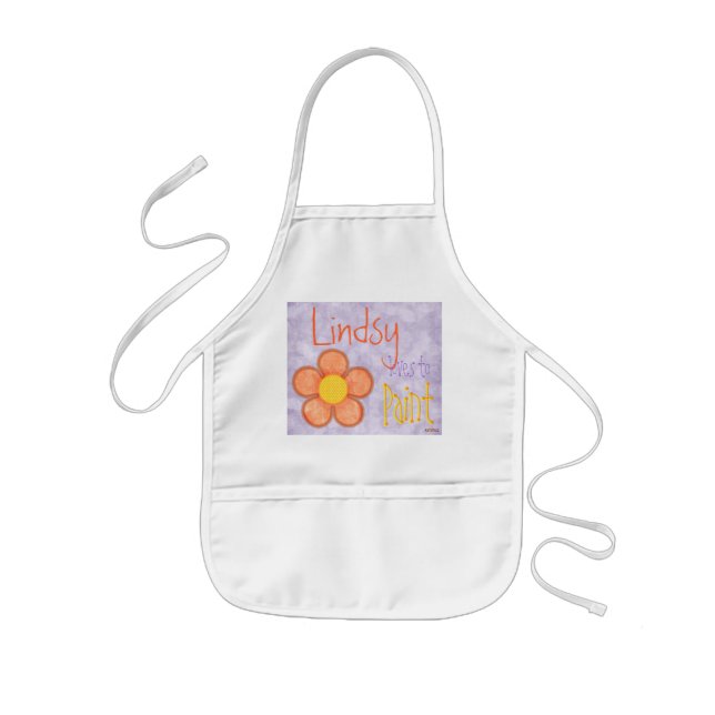 Tablier Enfant Petites filles peignant le tablier (Devant)