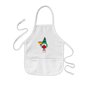 Tablier Enfant Placard de retenue Gnome mignon avec voeux