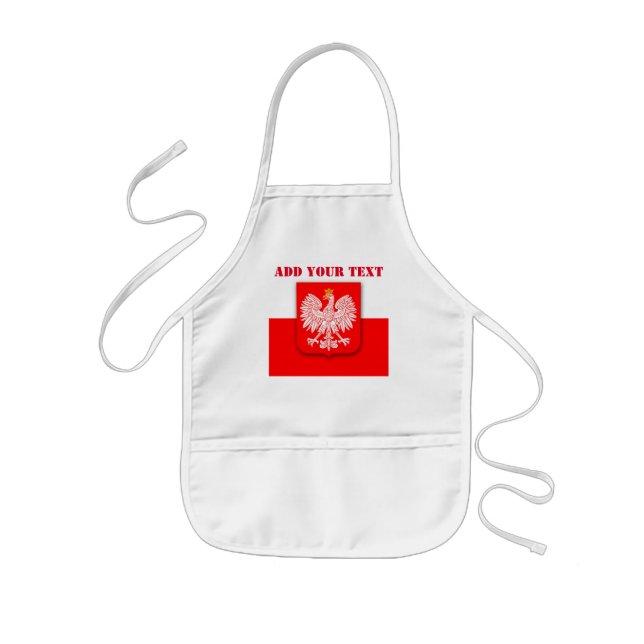 Tablier Enfant Pologne Coupe du monde de football 2022 Polska (Devant)