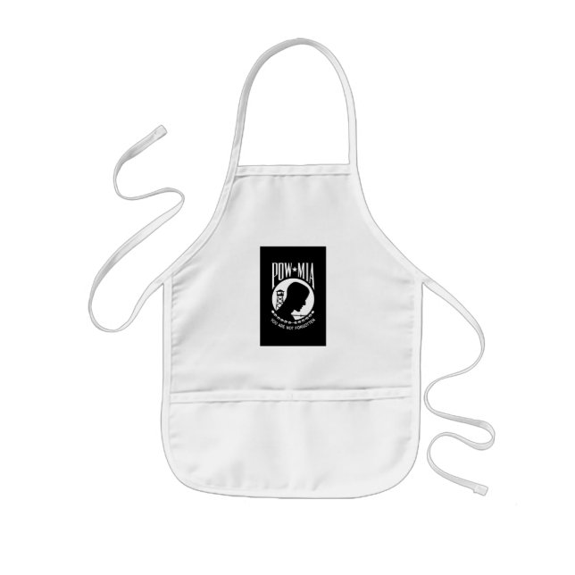 Tablier Enfant POW MIA Héros militaires américains Prisonniers de (Devant)