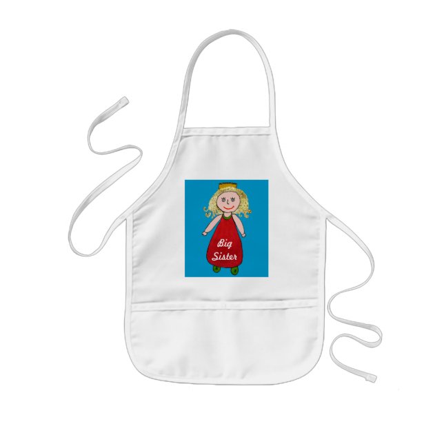 Tablier Enfant Princesse Apron de grande soeur (Devant)