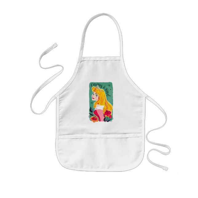 Tablier Enfant Princesse Aurora - Curieux & Type (Devant)