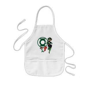 Tablier Enfant Puce et Lanterne verte