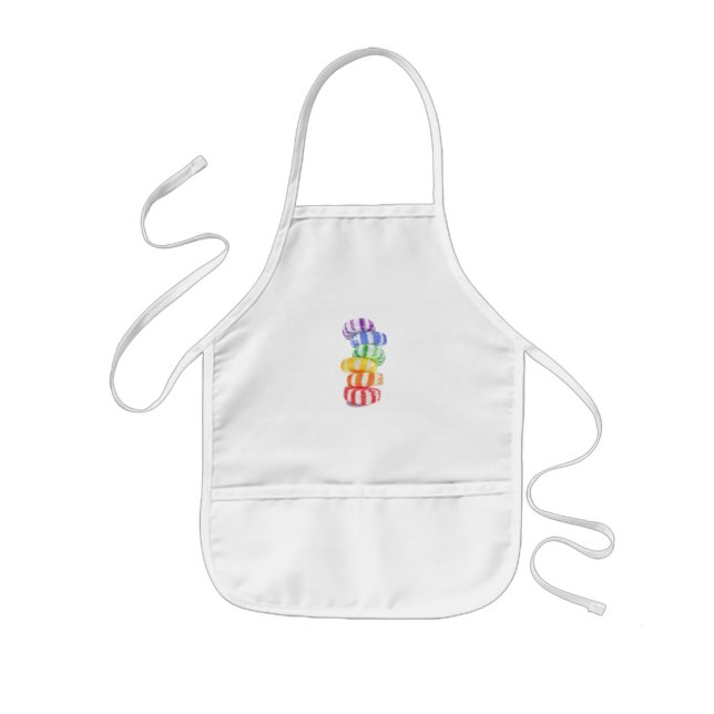 Tablier Enfant RAINBOW CANDY Apron pour enfants (Devant)