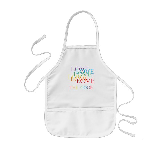 Tablier Enfant RAINBOW LOVE Apron pour enfants (Devant)