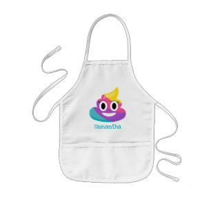 Tablier Enfant Rainbow Poop Emoji
