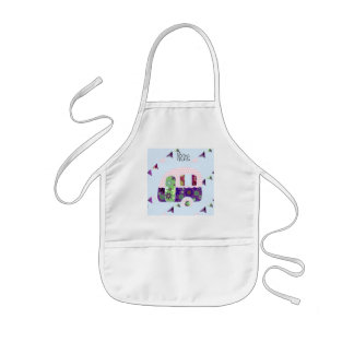 Tablier Enfant Remorque rétro Shabbychic, camping-car, caravane