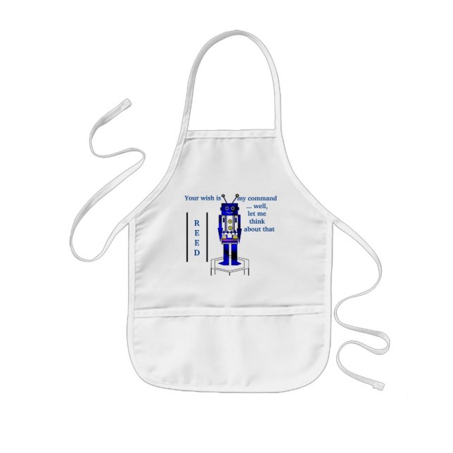 Tablier Enfant "Robot" à personnaliser Apron pour enfants (Devant)