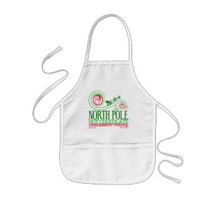 Tablier Enfant Santa Clause Pôle Nord Chocolat chaud