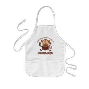 Tablier Enfant Singe de chocolat