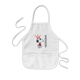 Tablier Enfant Snoopy - Joe Cool Crown Ajouter Votre Nom